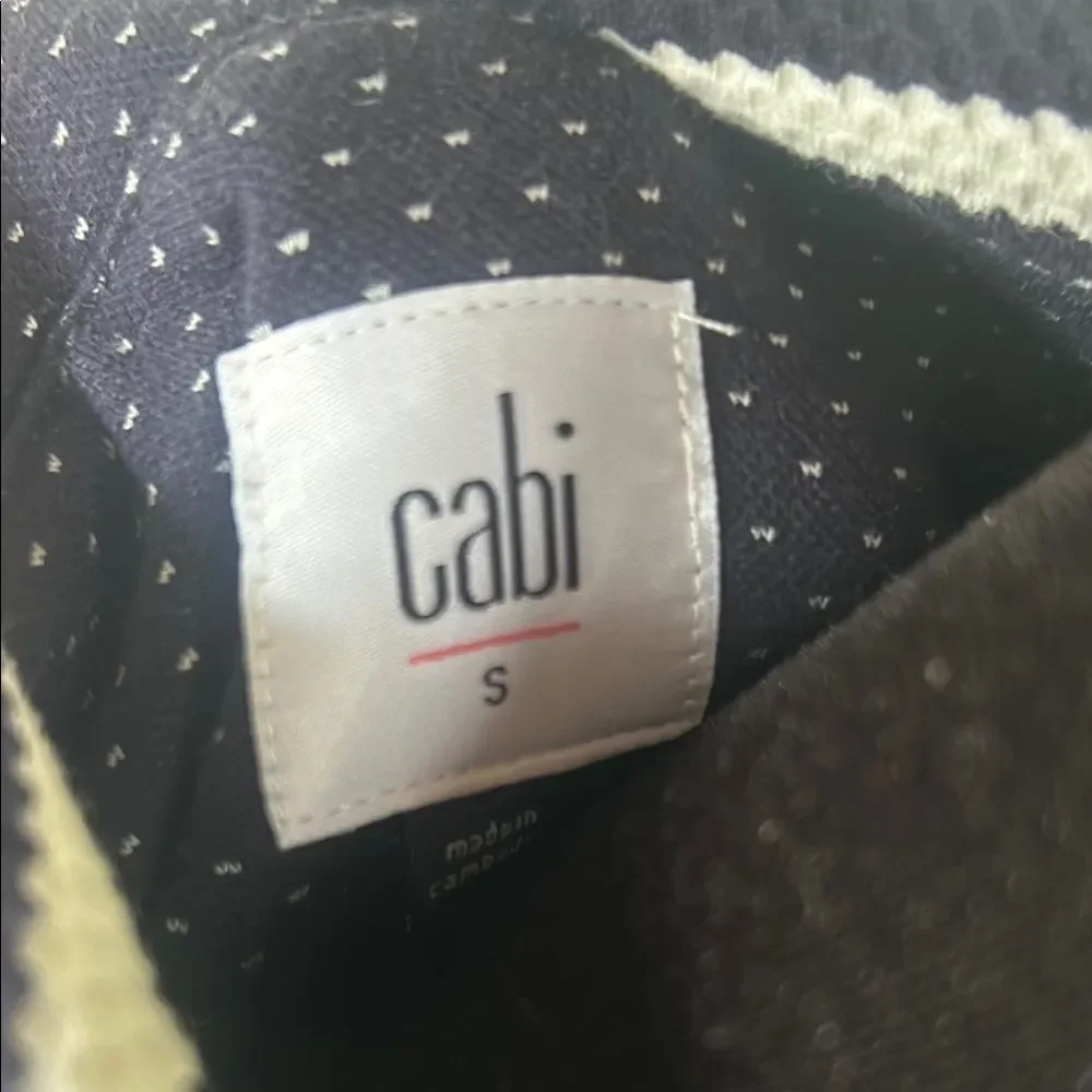Cabi harbor jacket Blue and White Striped Jacket  E - Picture 2 of 9